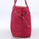 PRADA Tote Bag Nylon Pink Silver Auth ARZ253-4