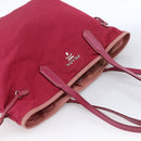 PRADA Tote Bag Nylon Pink Silver Auth ARZ253-6