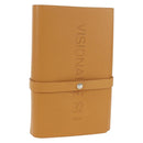 HERMES Visionaire 32 Leather Beige Silver Auth ARZ257M-1
