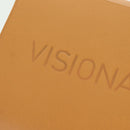 HERMES Visionaire 32 Leather Beige Silver Auth ARZ257M-18