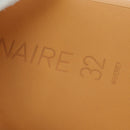 HERMES Visionaire 32 Leather Beige Silver Auth ARZ257M-19