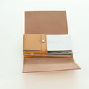 HERMES Visionaire 32 Leather Beige Silver Auth ARZ257M-9