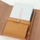 HERMES Visionaire 32 Leather Beige Silver Auth ARZ257M-21