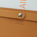 HERMES Visionaire 32 Leather Beige Silver Auth ARZ257M-23