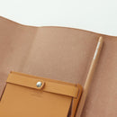 HERMES Visionaire 32 Leather Beige Silver Auth ARZ257M-24