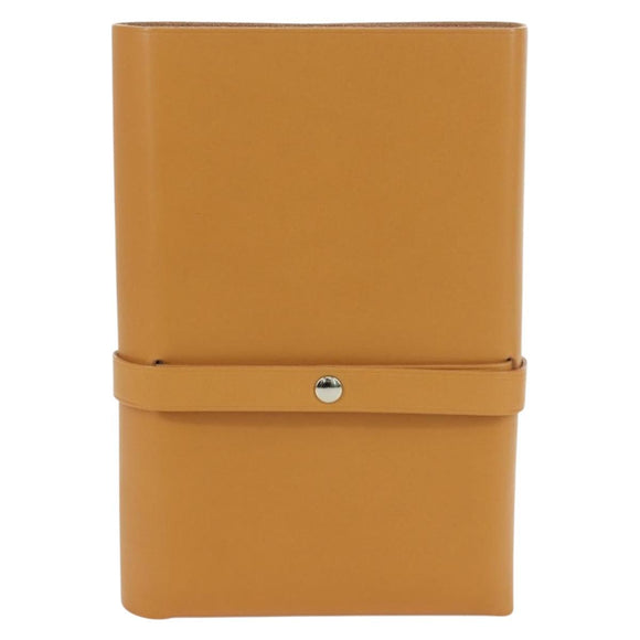 HERMES Visionaire 32 Leather Beige Silver Auth ARZ257M