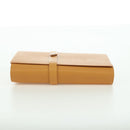 HERMES Visionaire 32 Leather Beige Silver Auth ARZ257M-3