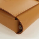 HERMES Visionaire 32 Leather Beige Silver Auth ARZ257M-14