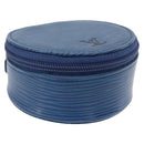 LOUIS VUITTON Epi Ecrin Bijou 8 Jewelry Box Blue M48215 LV Auth ARZ259-1