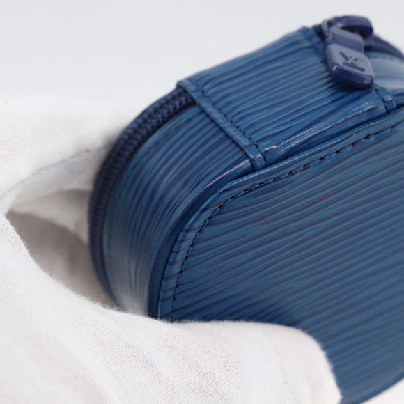 LOUIS VUITTON Epi Ecrin Bijou 8 Jewelry Box Blue M48215 LV Auth ARZ259