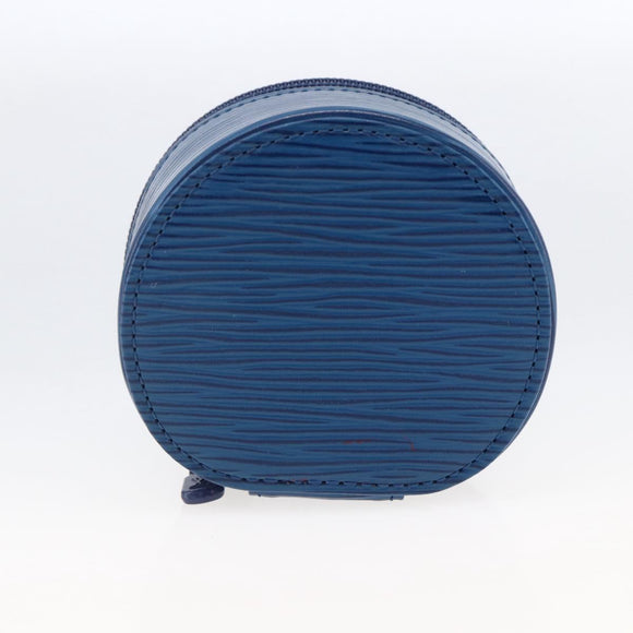 LOUIS VUITTON Epi Ecrin Bijou 8 Jewelry Box Blue M48215 LV Auth ARZ259