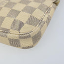 LOUIS VUITTON Damier Azur Mini Pochette Accessoires Etui N63005 LV Auth ARZ260-14
