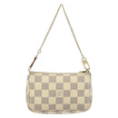LOUIS VUITTON Damier Azur Mini Pochette Accessoires Etui N63005 LV Auth ARZ260-2