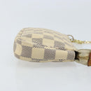 LOUIS VUITTON Damier Azur Mini Pochette Accessoires Etui N63005 LV Auth ARZ260-3