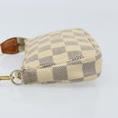 LOUIS VUITTON Damier Azur Mini Pochette Accessoires Etui N63005 LV Auth ARZ260-4
