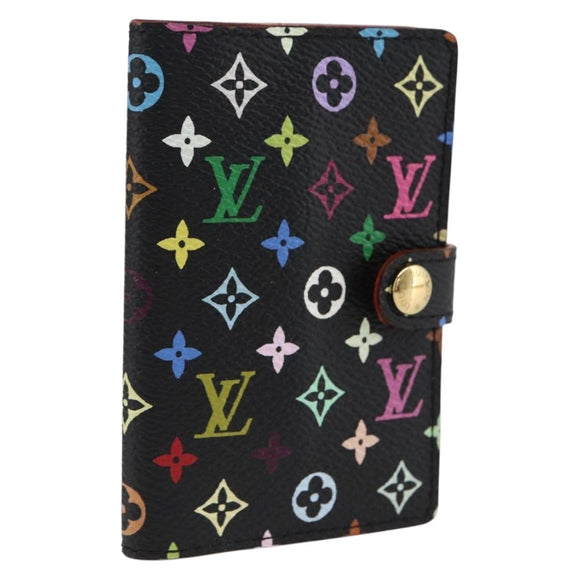LOUIS VUITTON Multicolor Carnet de Val Mini Agenda Day Black M92652 Auth ARZ264V