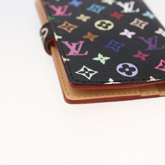 LOUIS VUITTON Multicolor Carnet de Val Mini Agenda Day Black M92652 Auth ARZ264V
