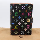 LOUIS VUITTON Multicolor Carnet de Val Mini Agenda Day Black M92652 Auth ARZ264V-18