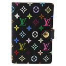 LOUIS VUITTON Multicolor Carnet de Val Mini Agenda Day Black M92652 Auth ARZ264V-2
