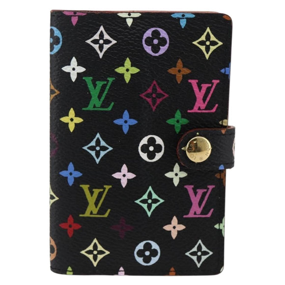 LOUIS VUITTON Multicolor Carnet de Val Mini Agenda Day Black M92652 Auth ARZ264V