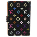 LOUIS VUITTON Multicolor Carnet de Val Mini Agenda Day Black M92652 Auth ARZ264V-3