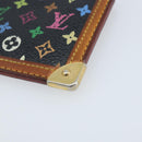 LOUIS VUITTON Multicolor Pochette Cles Coin Purse Black M13664 LV Auth ARZ265-8