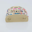 CHANEL COCO Mark Brooch Tweed Multicolor CC Auth ARZ267M-11