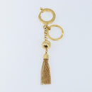 LOUIS VUITTON Porte Cles Swing Key Holder metal Gold Tone M65997 LV Auth ARZ269V-2