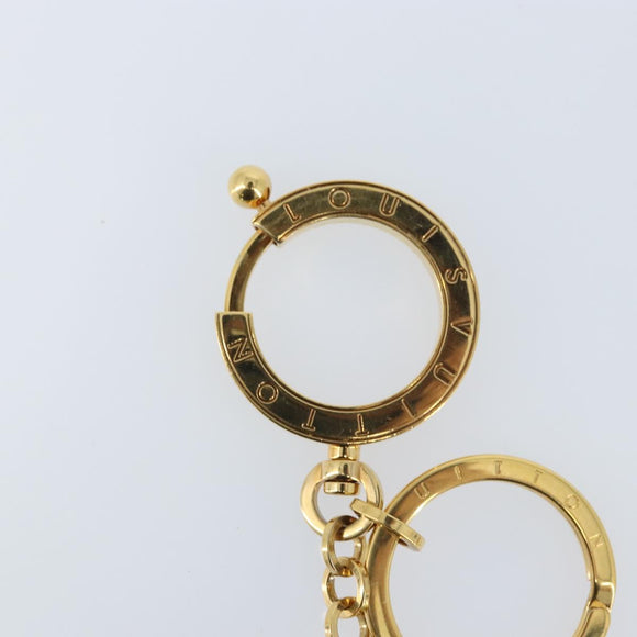 LOUIS VUITTON Porte Cles Swing Key Holder metal Gold Tone M65997 LV Auth ARZ269V