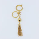 LOUIS VUITTON Porte Cles Swing Key Holder metal Gold Tone M65997 LV Auth ARZ269V-7