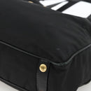 PRADA Tragetasche Nylon 2-Wege Schwarz Gold Authentisch ARZ275-9