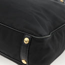 PRADA Tragetasche Nylon 2-Wege Schwarz Gold Authentisch ARZ275-17