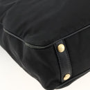 PRADA Tragetasche Nylon 2-Wege Schwarz Gold Authentisch ARZ275-18