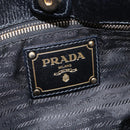 PRADA Tragetasche Nylon 2-Wege Schwarz Gold Authentisch ARZ275-20