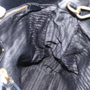 PRADA Tragetasche Nylon 2-Wege Schwarz Gold Authentisch ARZ275-21