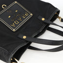 PRADA Tragetasche Nylon 2-Wege Schwarz Gold Authentisch ARZ275-6