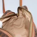 CELINE Macadam Canvas Shoulder Bag PVC Leather Brown Gold Auth ARZ276-19