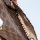 CELINE Macadam Canvas Shoulder Bag PVC Leather Brown Gold Auth ARZ276-24