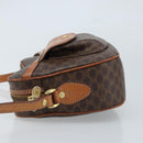 CELINE Macadam Canvas Shoulder Bag PVC Leather Brown Gold Auth ARZ276-5
