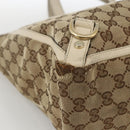 GUCCI GG Canvas Abbey Tote Bag Beige Gold 141472 Auth ARZ280-11