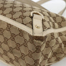 GUCCI GG Canvas Abbey Tote Bag Beige Gold 141472 Auth ARZ280-12