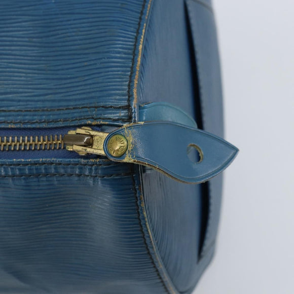 LOUIS VUITTON Epi Speedy 30 Hand Bag Toledo Blue M43005 LV Auth ARZ281