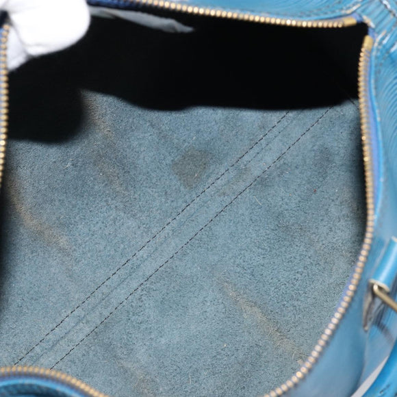LOUIS VUITTON Epi Speedy 30 Hand Bag Toledo Blue M43005 LV Auth ARZ281