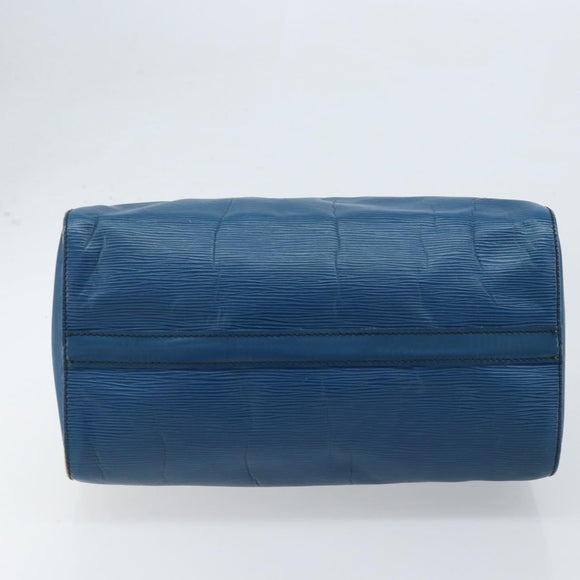 LOUIS VUITTON Epi Speedy 30 Hand Bag Toledo Blue M43005 LV Auth ARZ281