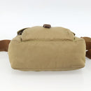 PRADA Shoulder Bag Nylon Beige Silver Auth ARZ282-10