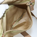 PRADA Shoulder Bag Nylon Beige Silver Auth ARZ282-27