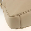 GUCCI Bamboo Hand Bag Leather 2way Beige Gold 001 1638 3754 Auth ARZ285-13