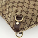 GUCCI GG Canvas Abbey Schultertasche Beige Gold 131326 Original ARZ287-11