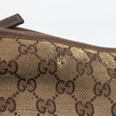 GUCCI GG Canvas Abbey Schultertasche Beige Gold 131326 Original ARZ287-14