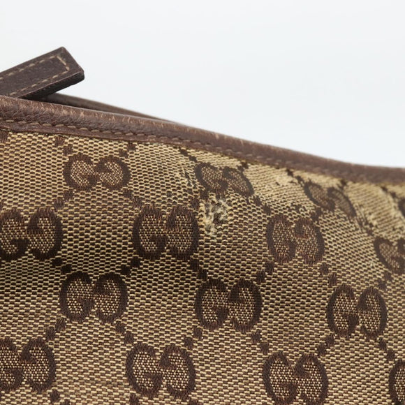 GUCCI GG Canvas Abbey Schultertasche Beige Gold 131326 Original ARZ287
